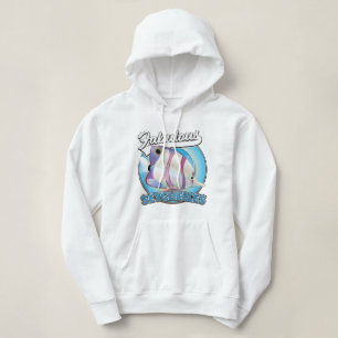 Pull À Capuche Logo rétro fabuleux des Seychelles