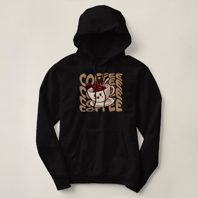 Pull À Capuche Louveur de café (Design devant)