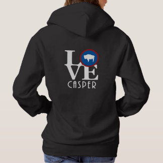 Pull À Capuche LOVE Casper Wyoming (impression arrière)