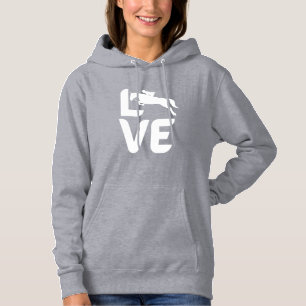 Pull À Capuche LOVE Horse Sweatshirt - Cute Equestrio