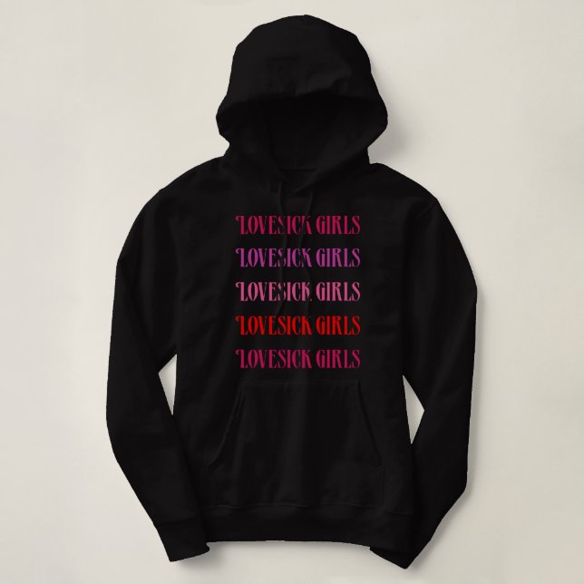 Pull À Capuche Lovesick Girls Blackpink (Design devant)