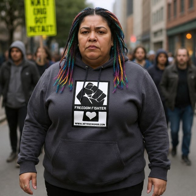 Pull À Capuche Lutte pour la liberté (Créateur téléchargé)