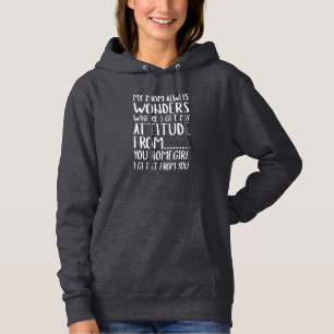 Pull À Capuche Ma Mère Se Demande Toujours D'Où Je Passe Mon Atti