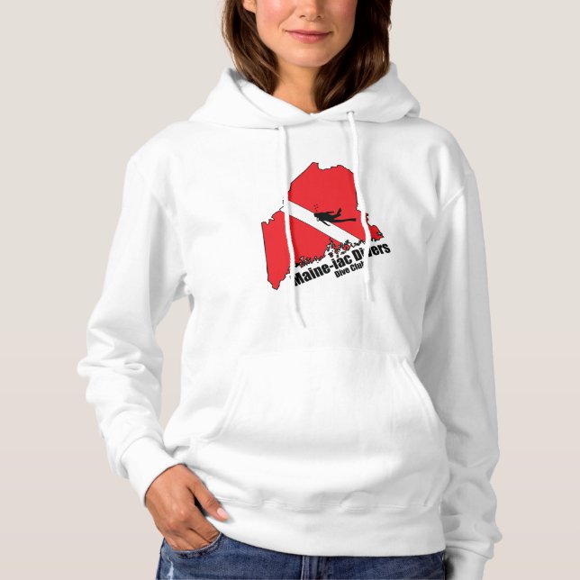 Pull À Capuche Maineiac Divers Silhouette Logo Femme Sweatshirt (Devant)