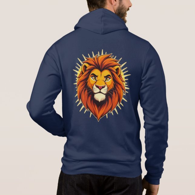 Pull À Capuche Majestic Lion – King of Power and Authority (Dos)