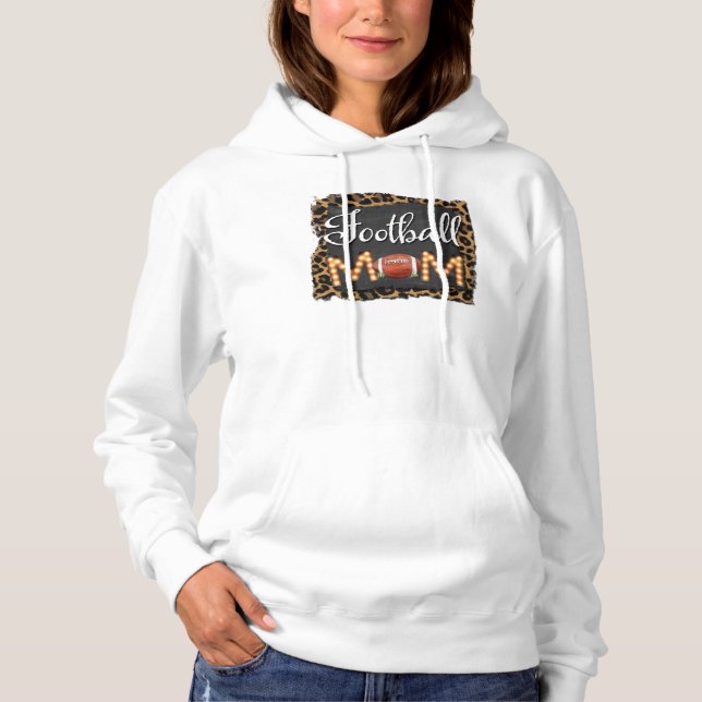 Pull À Capuche Maman de football (Devant)