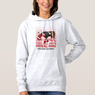 Pull À Capuche MAMAN DE FOOTBALL Nœud Coquette Élégant
