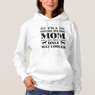 Pull À Capuche Maman de l'équitation