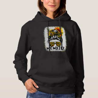 Pull À Capuche Maman Vie Bleached Mère Vie Tournesol Messager Bun