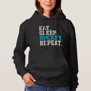 Pull À Capuche Manger Dormir Hockey Répéter -Amateurs de Hockey