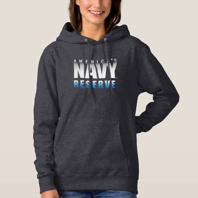 Pull À Capuche Marine américaine | Réserve navale américaine (Devant)