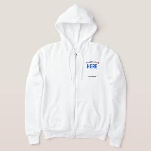 PULL À CAPUCHE MARQUE BLANCHE MODERNE ET PERSONNALISABLE VÉRIFIÉE