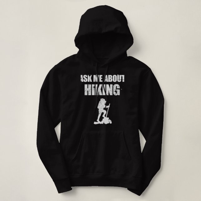 Pull À Capuche Me questionner sur le Randonnée (Design devant)