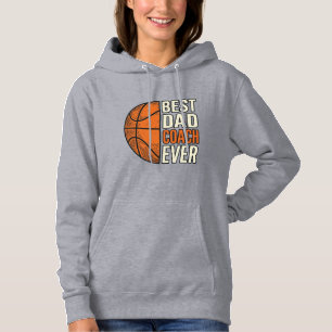 Pull À Capuche Meilleur Coach Papa Ever Basket Vintage Vector Des