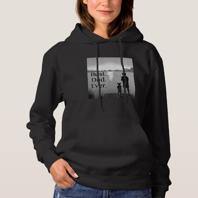 Pull À Capuche Meilleur papa jamais (Devant)