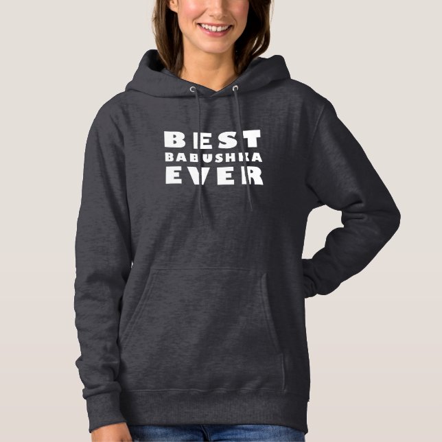 Pull À Capuche Meilleure babouchka jamais (Devant)
