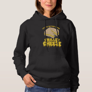 Pull À Capuche Meilleure Vie Avec Sandwich Au Fromage Grillé Ques