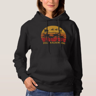 Pull À Capuche Mele Kalikimaka Retro Hawaii Noël Hawaii