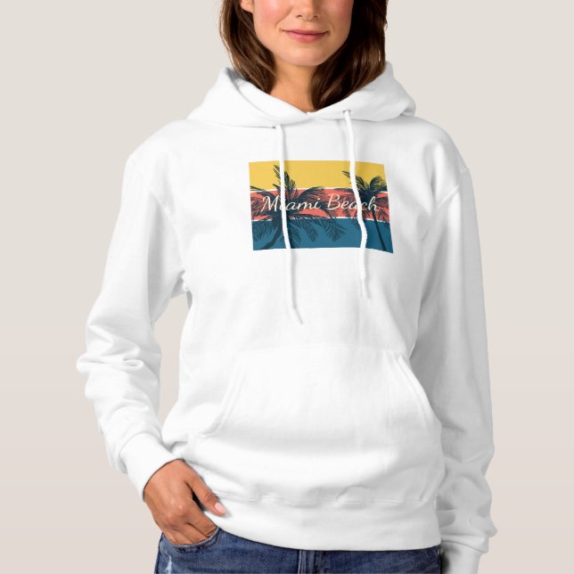 Pull À Capuche Miami Beach (Devant)