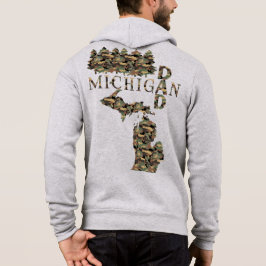 Pull À Capuche Michigan Papa | Ébarque | Cadeau de Fête des pères