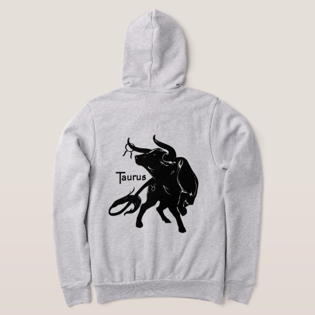 Pull À Capuche Mighty Taurus le Taureau Zodiaque (Couchage Retour)