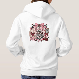 Pull À Capuche Mignon mais profondement inquiétant Hoodie Coquett