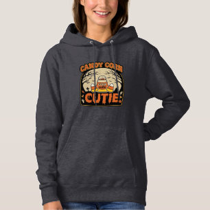 Pull À Capuche Mignon Maïs Sucré Design Vectoriel Halloween Vinta