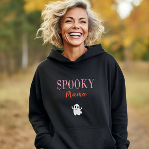 Pull À Capuche Mignonne Éffrayante Mama Halloween Fantôme Couleur
