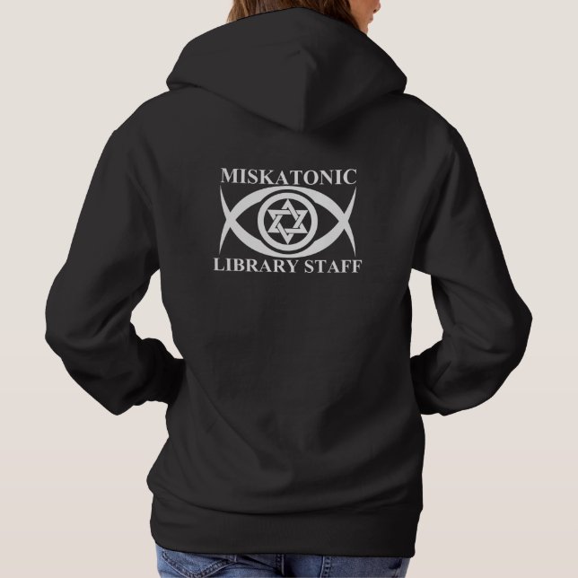 PULL À CAPUCHE MISKATONIC LIBRARY STAFF (Dos)
