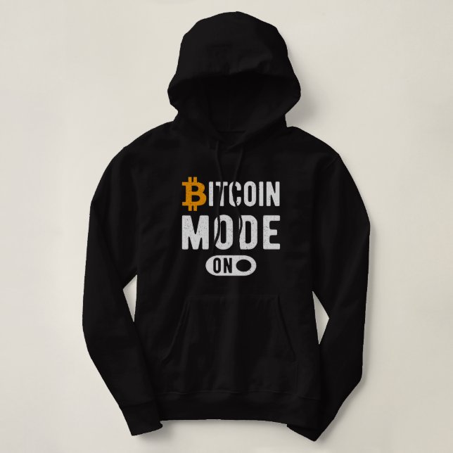 Pull À Capuche Mode Bitcoin sur Crypto CryptoCurrency Blocchaines (Design devant)