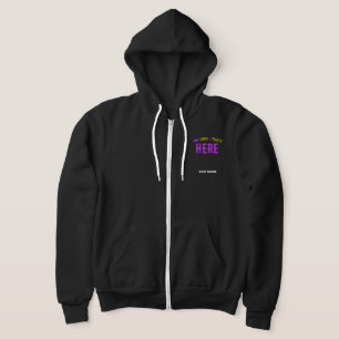 PULL À CAPUCHE MODERNE ET MODERNE PERSONNALISABLE NOIR VÉRIFIÉ