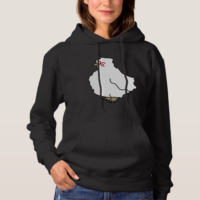 Pull À Capuche Monnaie motif de poulet (Devant)