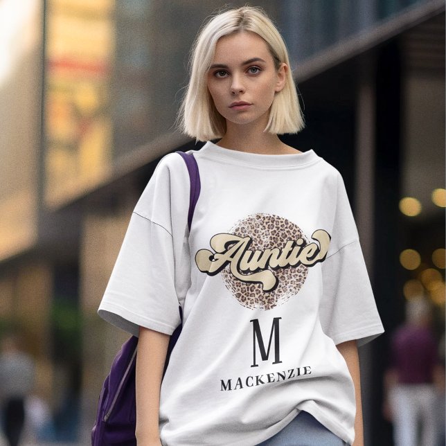 Pull À Capuche Monogramme et nom Retro 70's Super Tante Personnal (Créateur téléchargé)