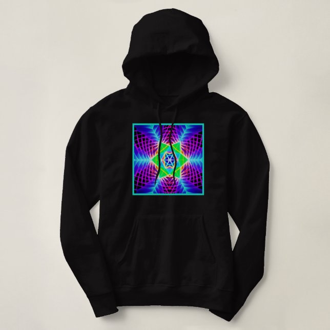 Pull À Capuche Motif vif coloré (Design devant)