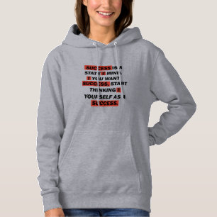 Pull À Capuche Motivational cite le succès dans la vie