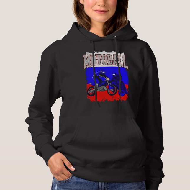 Pull À Capuche MOTOBALL RUSSIE MOTOBALL Cadeau MOTO-BALL Moto Bal (Devant)