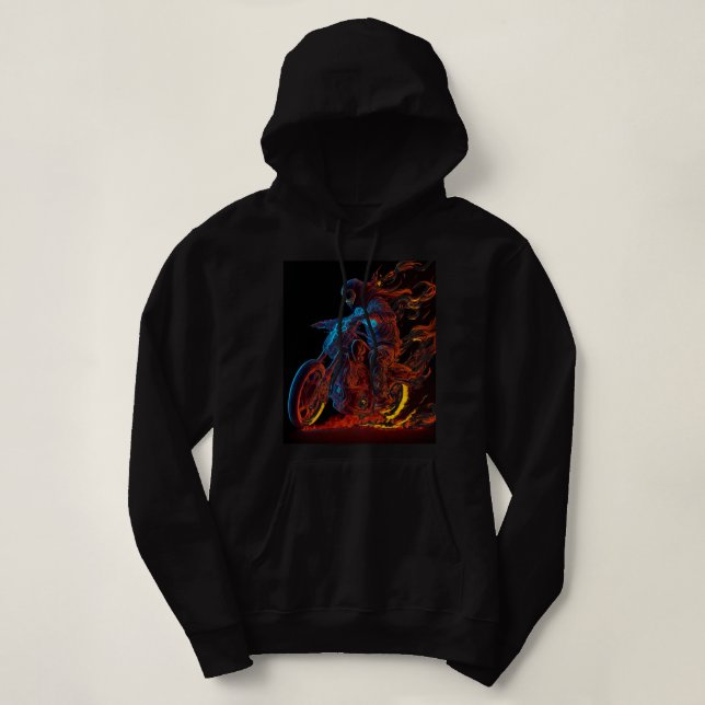 Pull À Capuche Motorcross Biker Motorcycle Enduro Dirtbike Outdoo (Design devant)