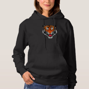 Pull À Capuche Mouche à bouche Bengale Tiger rayures visage Masqu