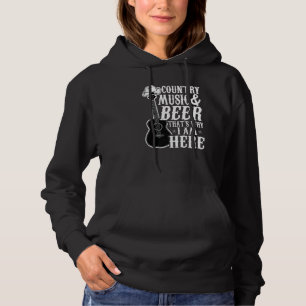 Pull À Capuche Musique Country Et Bière C'est Pourquoi Je Suis Là