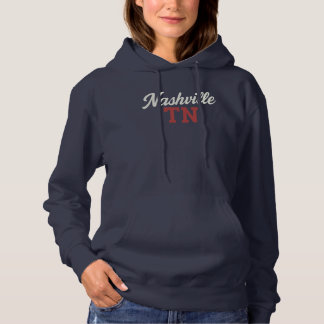 Pull À Capuche Nashville STT Script et conception de lettres bloc