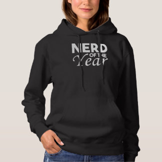 Pull À Capuche Nerd De L'Année Geek Humour 1