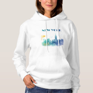 Pull À Capuche New York City Skyline NYC Travel America Liberty
