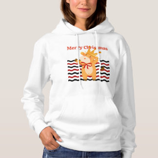 Pull À Capuche Noël De Vache Festive, Joli Et Élégant
