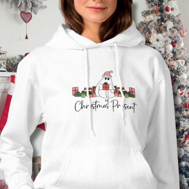 Pull À Capuche Noël drôle mignon (Simple Cute Funny Humorous Ghost Of Christmas Hoodie)