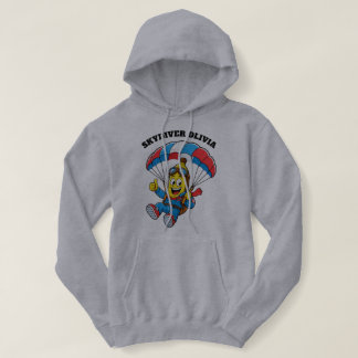 Pull À Capuche Nom personnalisé de parachutiste drôle Banana Para