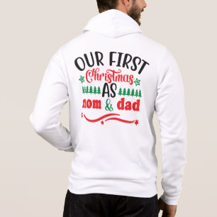 Pull À Capuche Notre premier Noël en tant que Maman & Papa