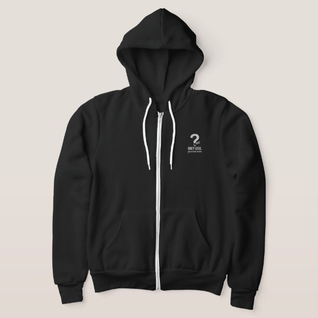 Pull À Capuche Obéis Moins. Question Plus - Conception de devis r (Poser)