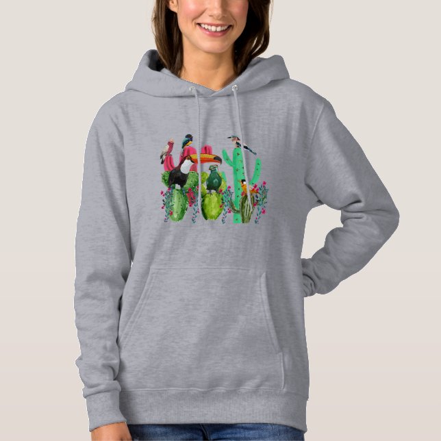 PULL À CAPUCHE OISEAUX DU DÉSERT (Devant)