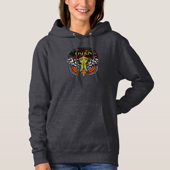Pull À Capuche Orisha Oshun - Déesse de la Divinité, Fémininité (Devant)