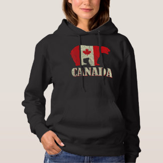 Pull À Capuche Ours en détresse Fête du Canada Fier Canadien Cana
